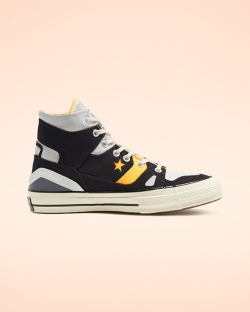 Converse Chuck 70 E260 Férfi Magasszárú Fekete/Narancssárga | KDFXTZE-HU